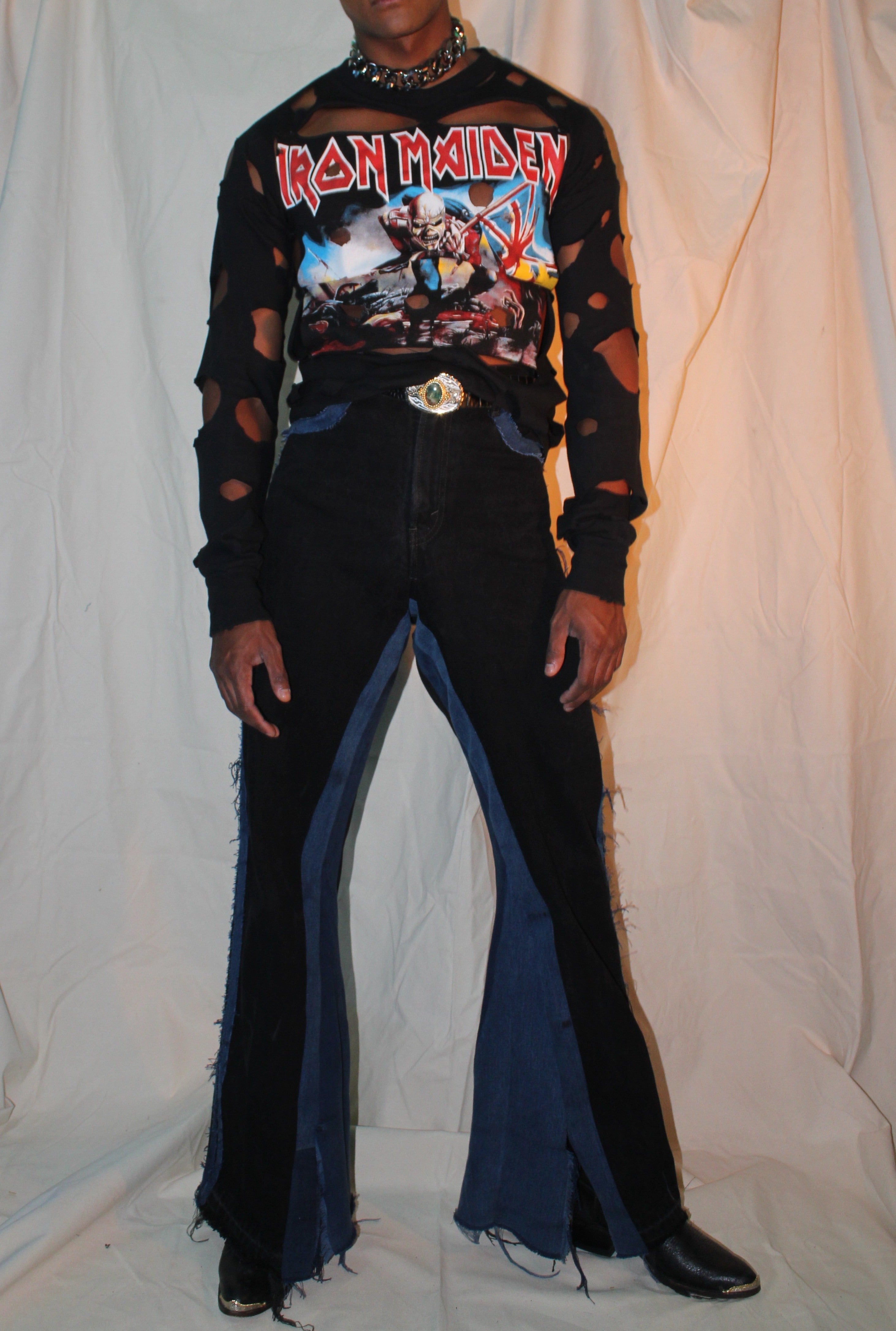 CUTOUT IRON MAIDEN LONGSLEEVE BAND TEE