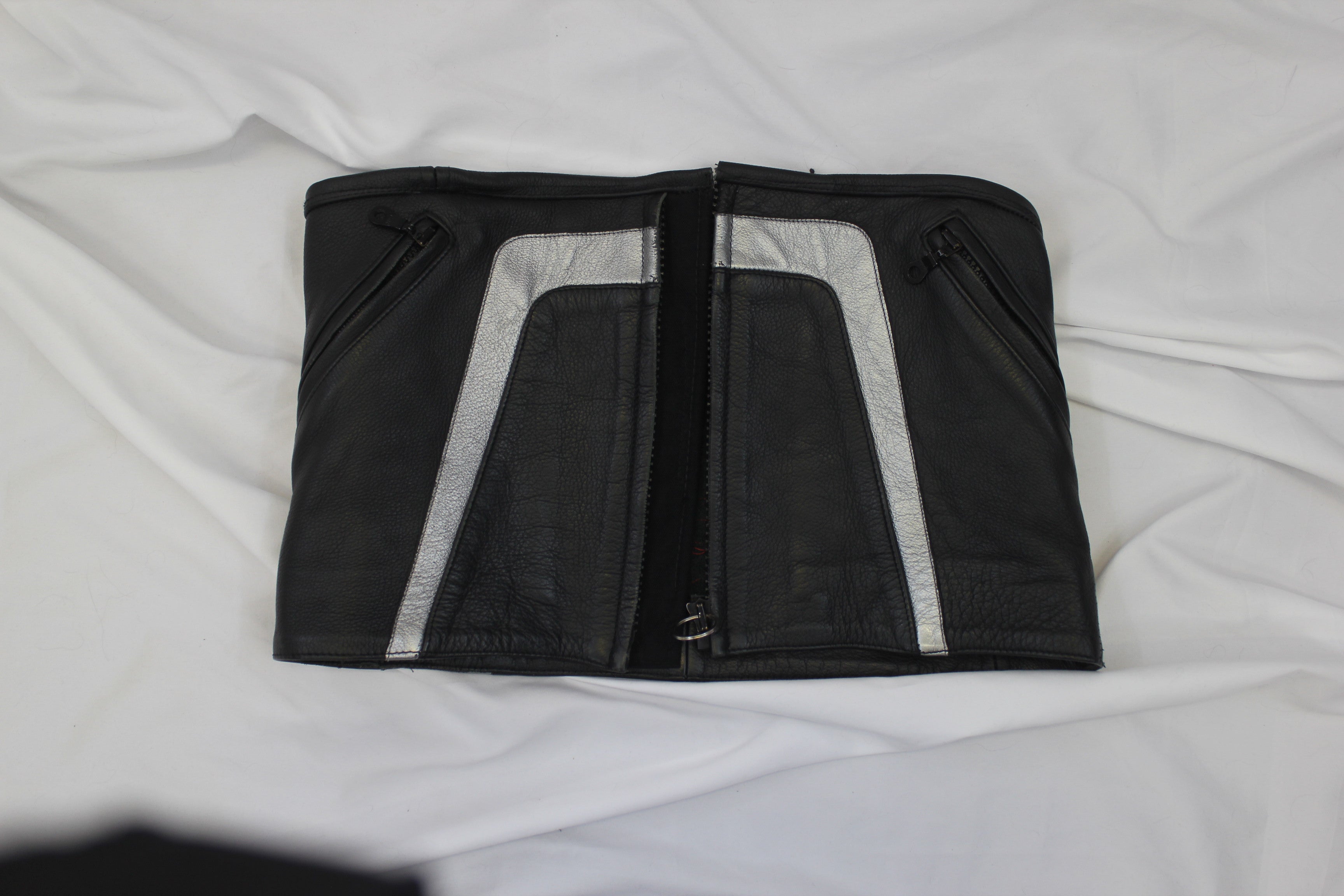 LEATHER BIKER CORSET